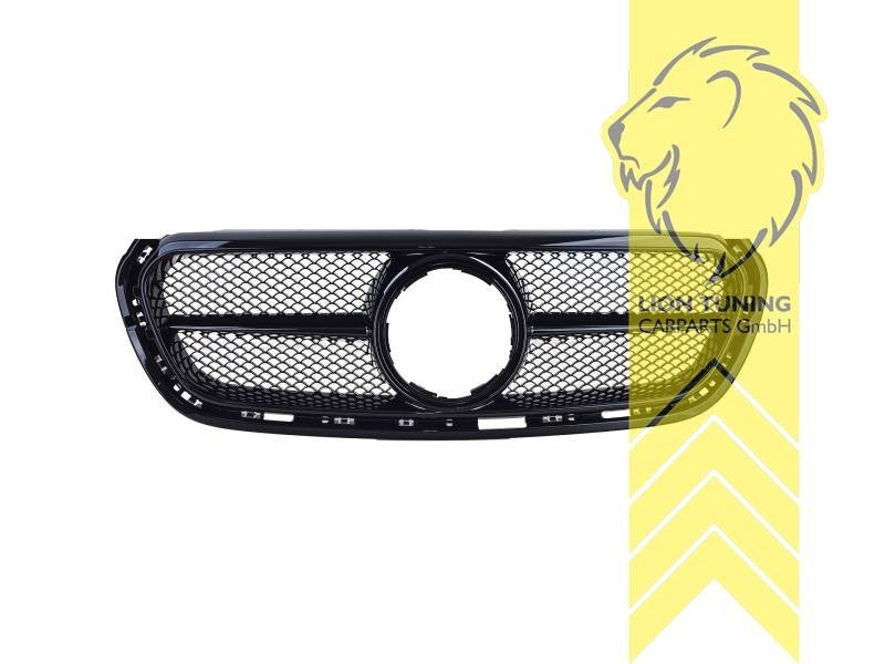 LT front bumper air intake grille radiator Mercedes X Class W470 black gloss