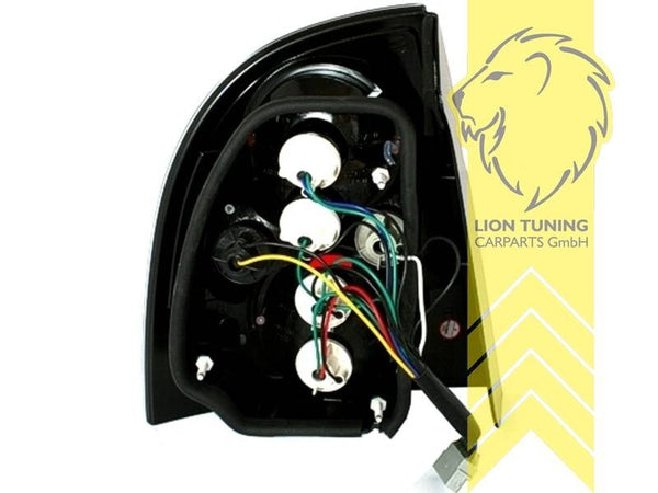 LT Pair Halogen Rear Lights Tail Lamps VW Passat B5 3BG sedan white 00-05 LHD