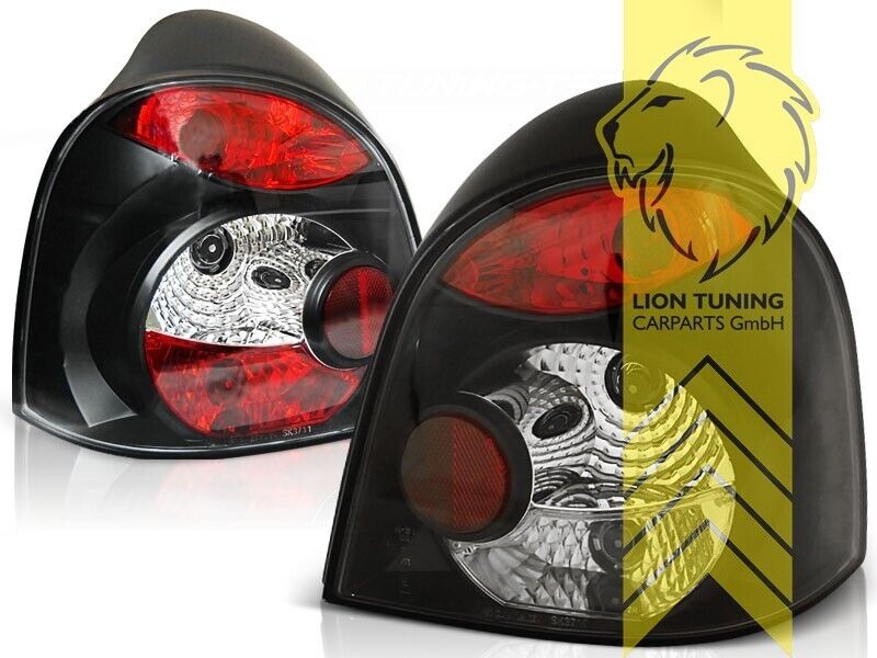 LT Pair Halogen Rear lights Renault Twingo 1 C06 93-98 black red LHD