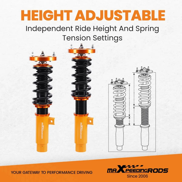 MXPR Adjustable Height Lowering Coilovers Kit BMW 3 Series E92 E93  07-11