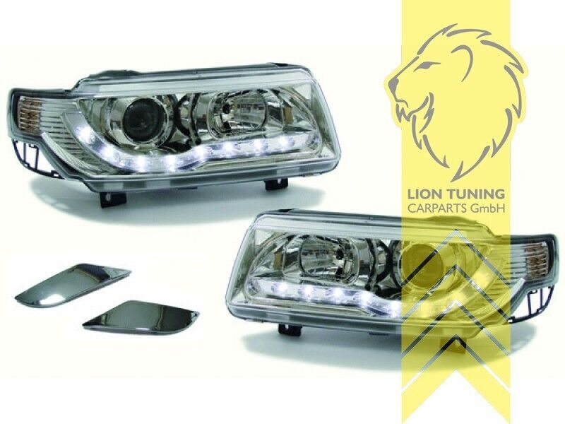 LT LED DRL Lightbar Halo Headlights VW Passat B3 35i sedan variant chrome