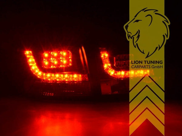LT Pair LED DRL Lightbar REAR LIGHTS Tail VW Golf 6 black 08-13 5K1 LHD