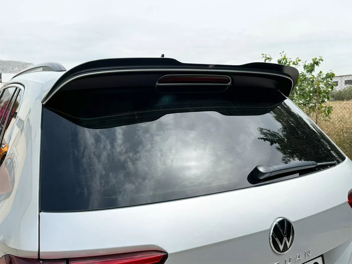 Motordrome Rear Wing Spoiler VW Tiguan R-Line Mk2 Facelift 20-24 Gloss Black