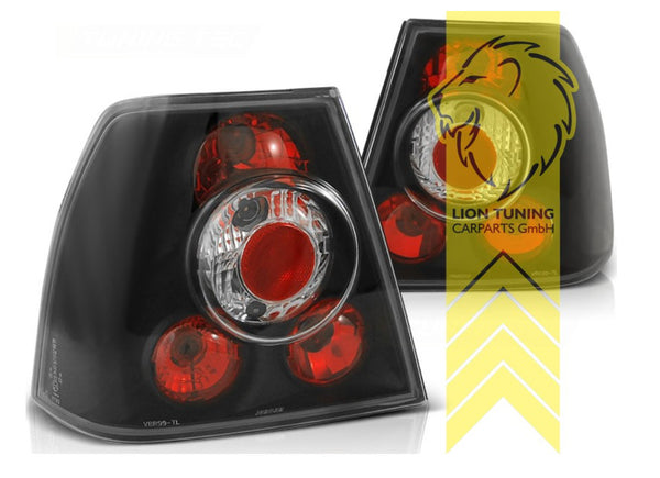 LT Pair Halogen Rear Lights Tail Lamps VW Bora Limo Saloon 98-05 black LHD