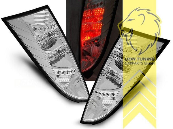 LT Pair LED Lightbar Rear lights Tail Ford Focus 1 MK1 98-04 hatchback White LHD