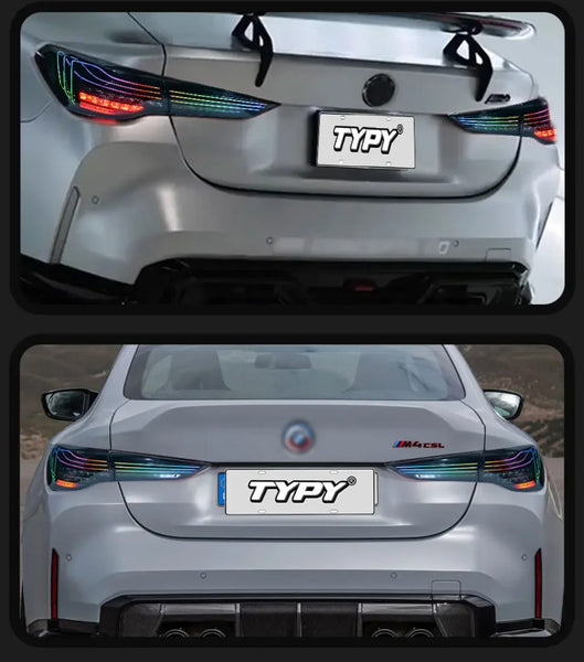 TYPY Pair BMW 4 Series M4 G22 RGB Dynamic Rear Lights Tail Lamps 20-23 LHD
