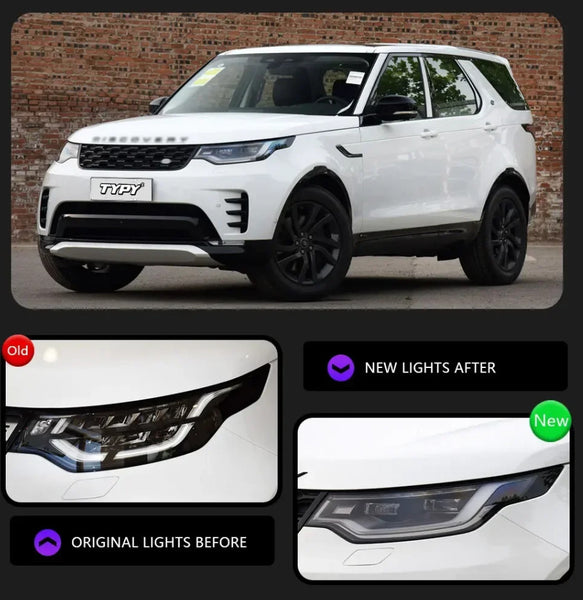 TYPY Pair Land Rover Discovery 5 2017-2020 LED DRL Dynamic Headlights LHD