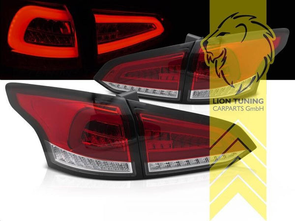 LT Pair LED Rear lights Ford Focus 3 SW Estate Tournament 11-15 Red Clear LHD