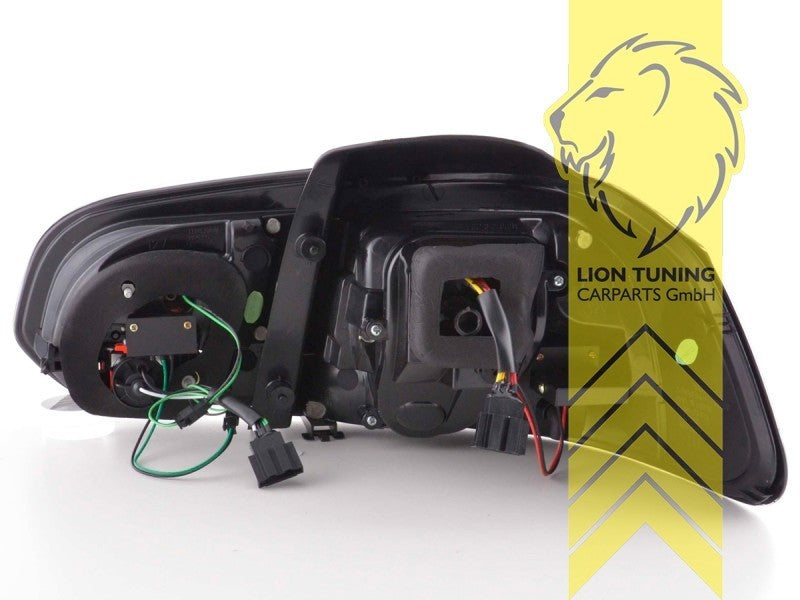 LT Pair LED DRL Lightbar REAR LIGHTS Tail VW Golf 6 black 08-13 5K1 LHD