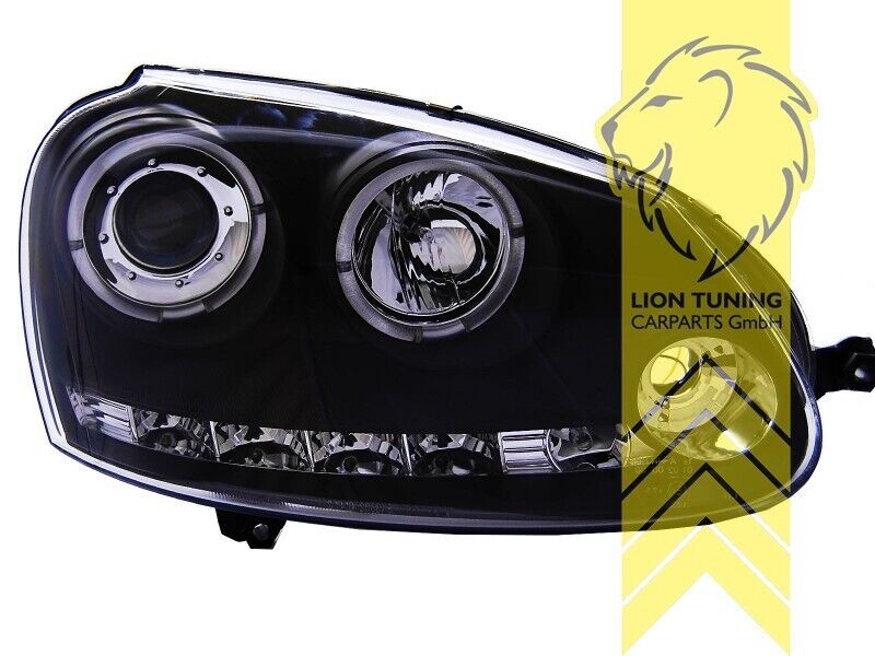 LT LED DRL Lightbar Headlights VW Golf 5 1K 5 MK5 03-9 Limo Variant black H1 LHD