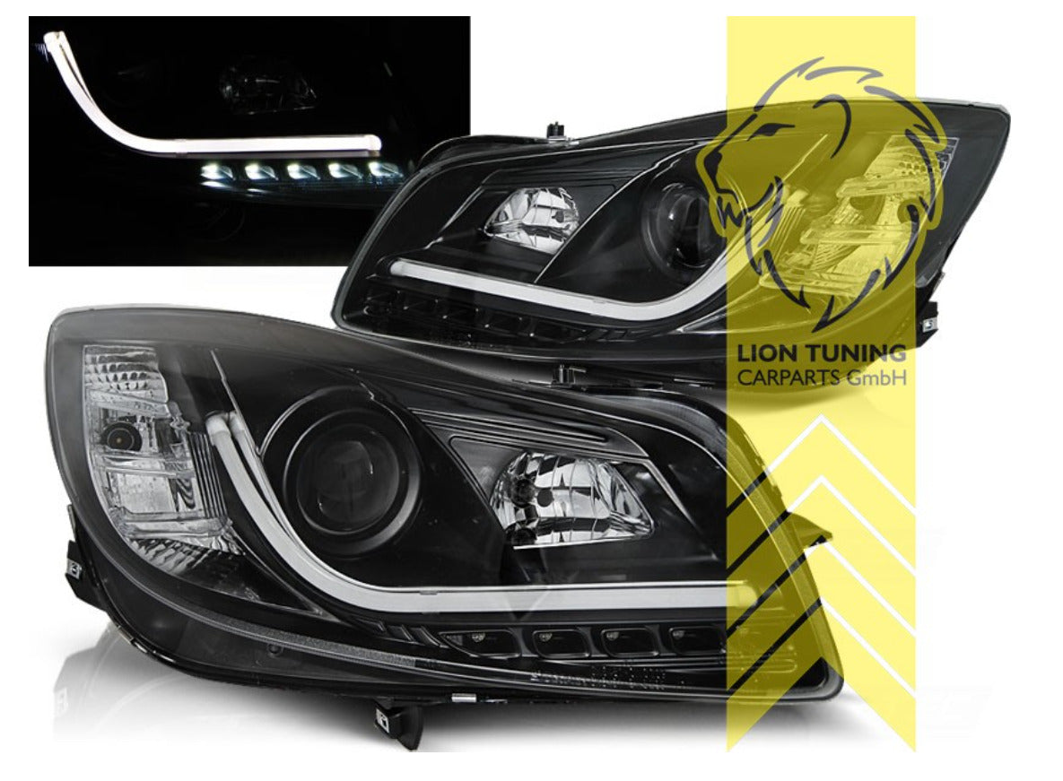 LT Set LED DRL Lightbar Halo Headlights Vauxhall Opel Insignia G09 08-13 LHD