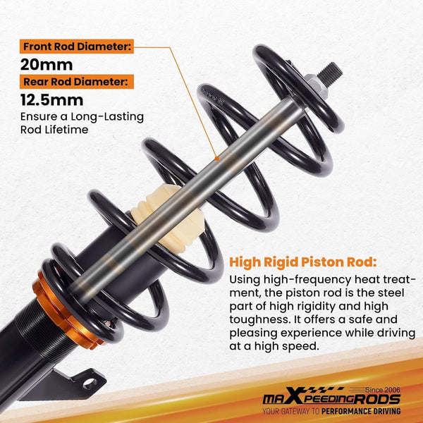 MXPR Coilovers Kit  Audi A3 8P 8PA 8P1 1.6TDi 1.9TDi 2.0TDi VW Golf 5 6 03-13