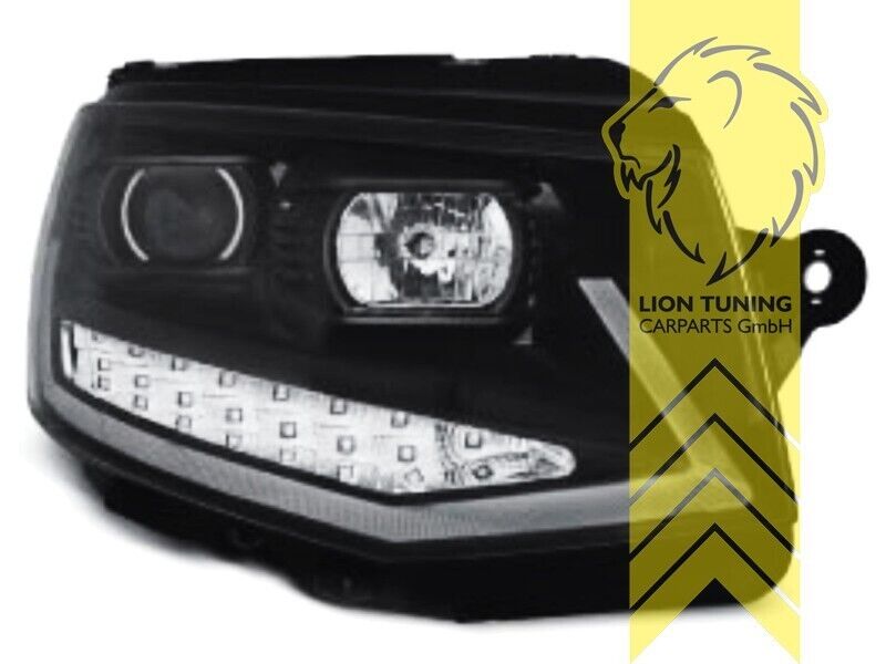 LT LED DRL Lightbar Halo Ring Eye Headlights VW T6 Bus Transporter Multivan LHD