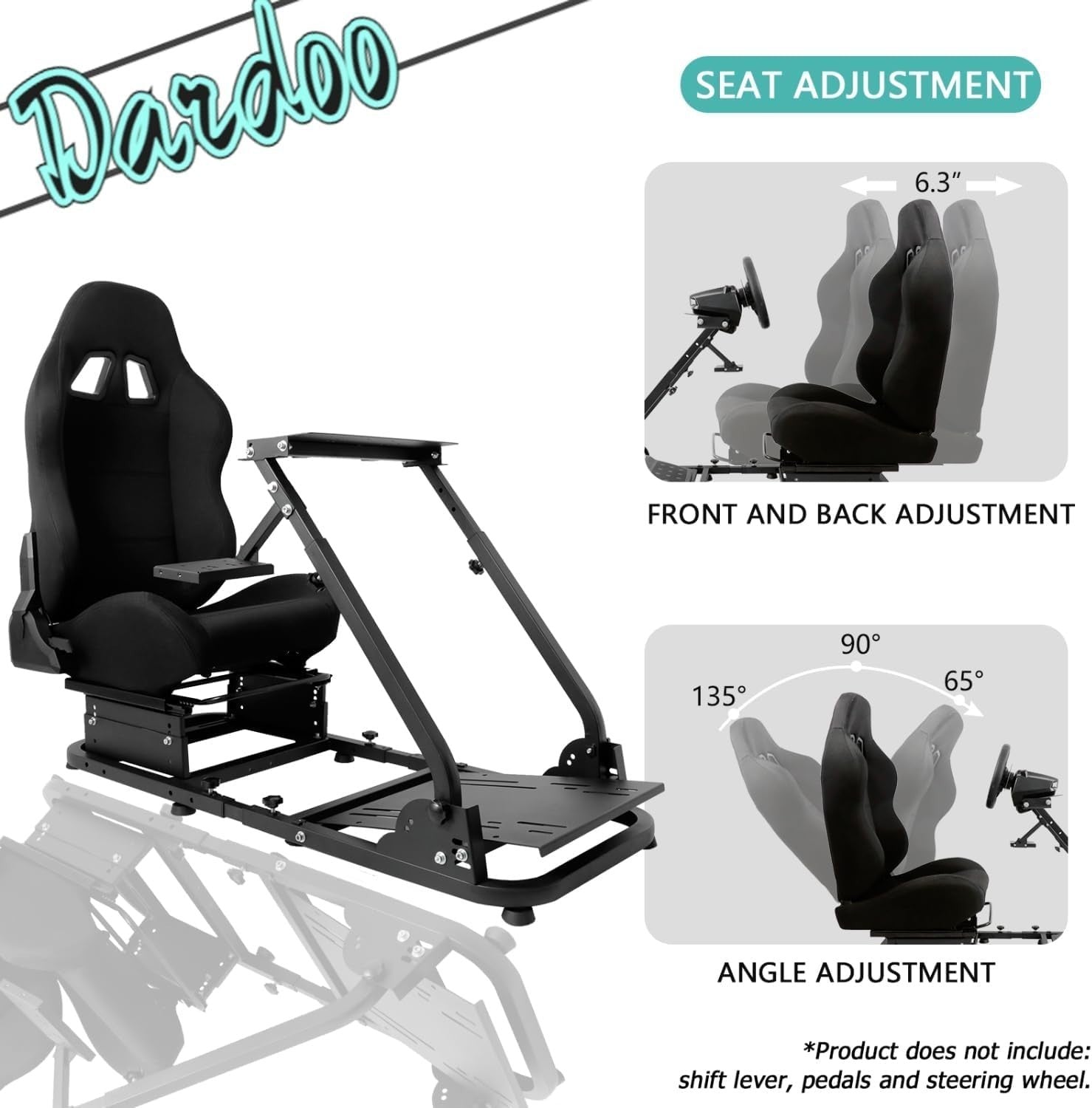 Driving Game Sim Racing Frame  Seat G27 G29 G920 G923 Wheel Pedals Xbox PS PC