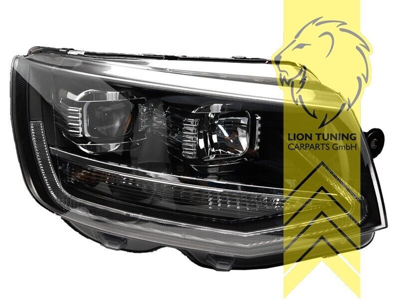 LT LED DRL Lightbar Halo Ring Eye Headlights VW T6 Bus Transporter Multivan LHD