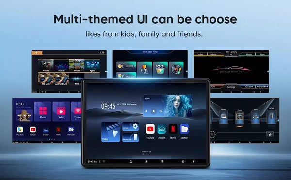 ANDRSEPRO VT-1380A 1x Headrest OLED 4K Screen 13.5" Android Apps Wifi MirrorCast