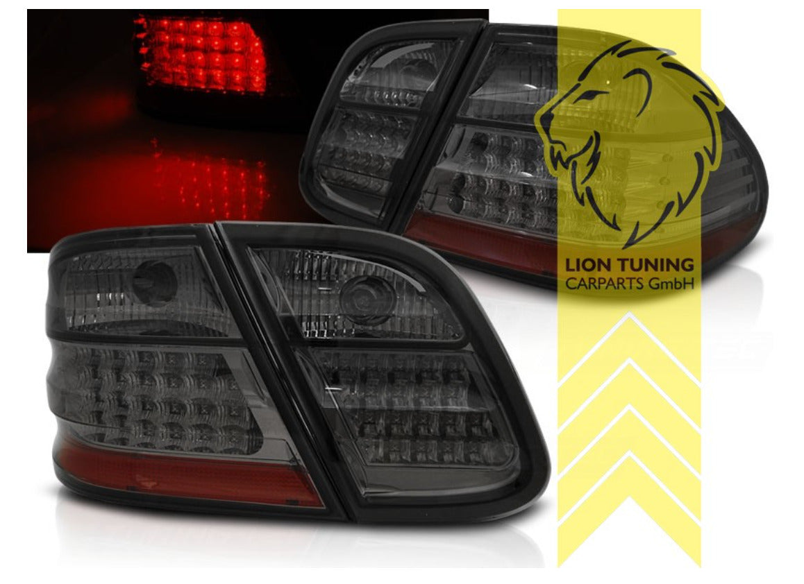 LT Pair LED DRL Rear lights Tail Lamps Merc CLK C208 Coupe Cabrio black LHD