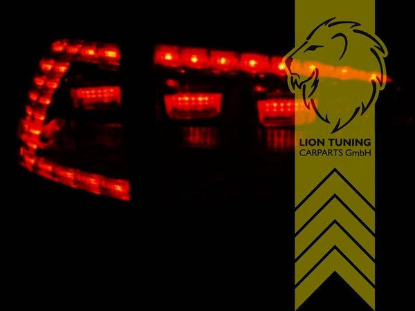 LT Pair LED DRL Lightbar REAR LIGHTS Tail VW Golf 7 smoke 5G1 BE1 12-17 LHD