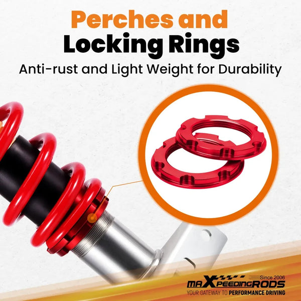 MXPR Lowering Coilovers VW Transporter T6 T6.1 Van T26 T28 T30 2015-2024 2.0 TDI