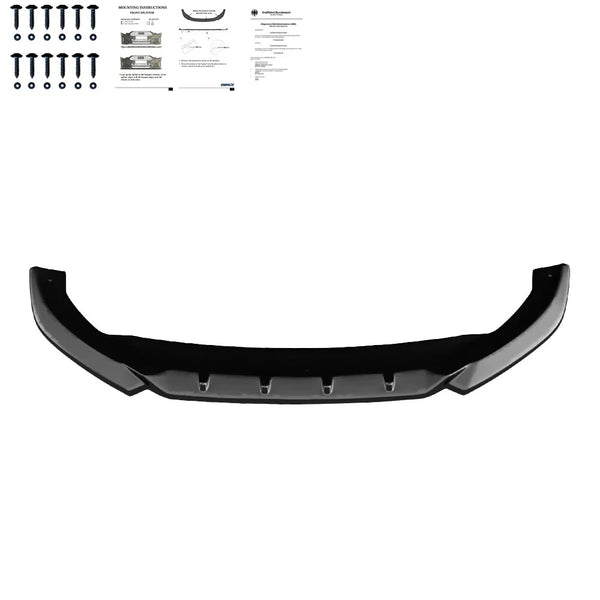 OW Front Bumper Splitter CUPRA Leon 20-24 ABE TUV ABS Gloss Black