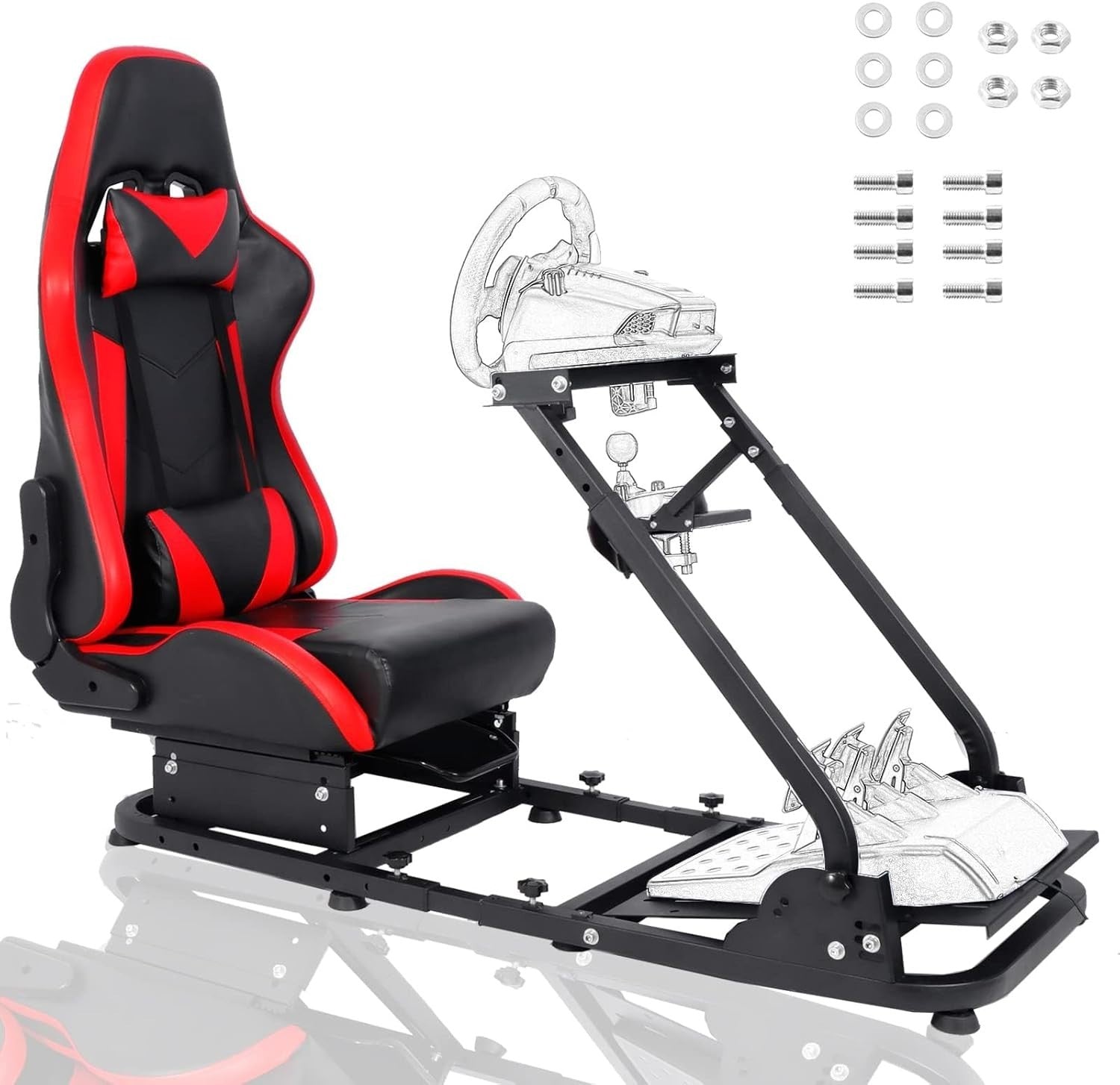 Driving Game Sim Racing Frame  Seat G27 G29 G920 G923 Wheel Pedals Xbox PS PC