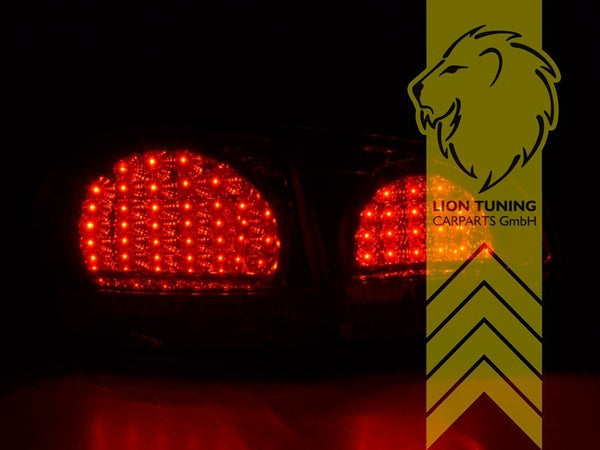 LT Pair LED DRL Lightbar REAR LIGHTS Tail VW Golf 6 red white LHD