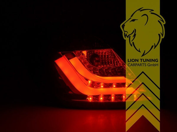 LT Pair LED DRL Lightbar Rear lights Vauxhall Opel Astra H GTC 05+ red black LHD