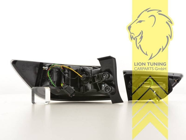 LT Pair LED Lightbar DRL Rear Lights Renault Clio 4 MK4  X98 12-16 black LHD