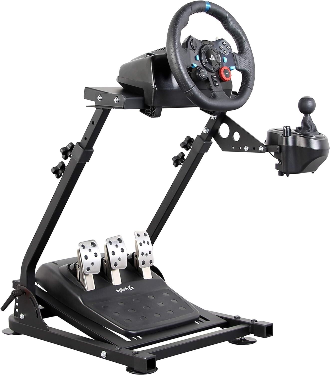 DR 2024 Driving Game Sim Racing Frame Stand for Wheel Pedals Xbox PS PC Console
