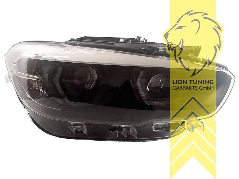 LT LED DRL Angel Eye Halo Ring Headlights BMW 1 Series F20 F21 LCI black LHD