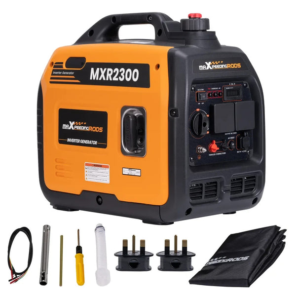 MXPR Super Quiet Portable Inverter Generator 2300W 4 Stroke Engine Camping