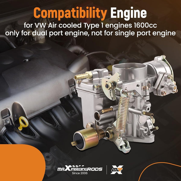 MXPR 34PICT-3 Carburetor Beetle Thing Karmann Ghia Transporter Squareback 1.6
