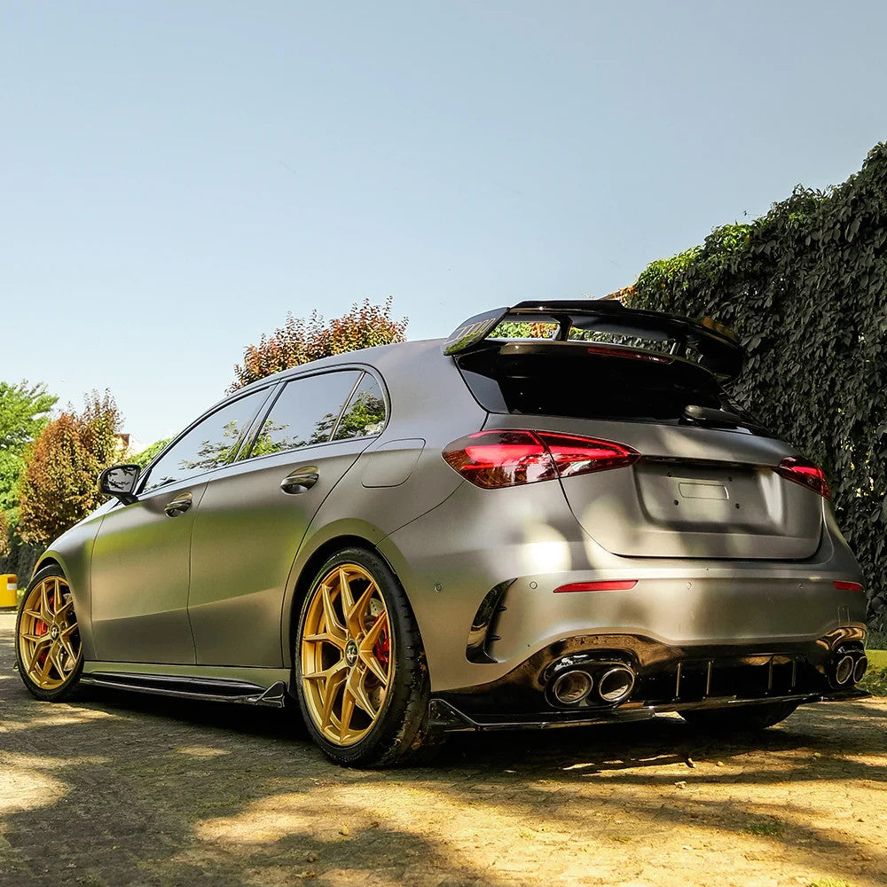OW rear Wing Spoiler MERCEDES A Class A45 S Aero Pack W177 19+ Gloss Black