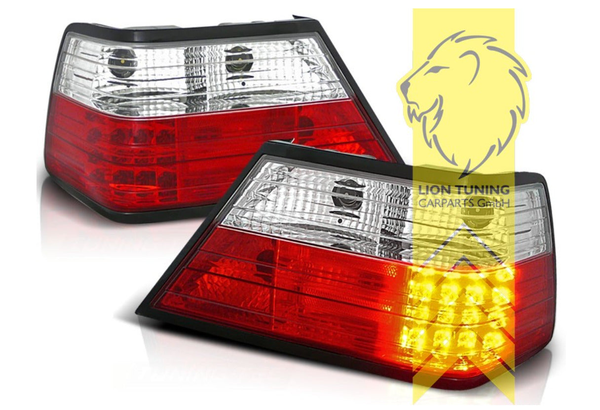 LT Pair LED DRL Rear lights Light Bar W124 Limo C124 Coupe A124 Cabrio red white