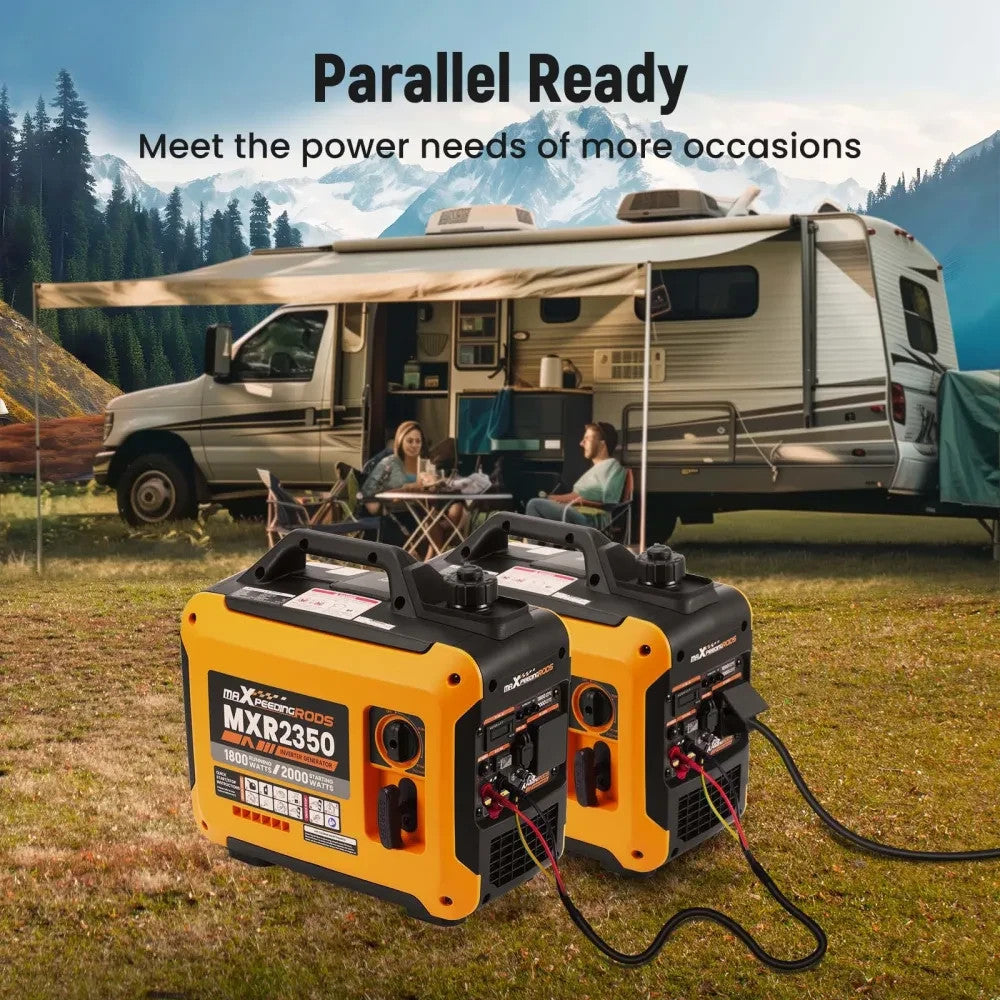 MXPR Super Silent Suitecase Mobil 1.8KW-2KW Petrol Inverter Generator Camping