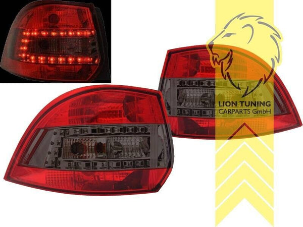 LT Pair LED DRL Lightbar REAR LIGHTS Tail VW Golf 5 6 7-13 Variant red black LHD