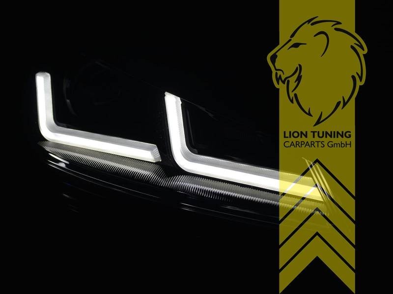 LT OSRAM Pair FULL LED DRL Headlights VW Golf 7 Limo Variant 12-17 black LHD
