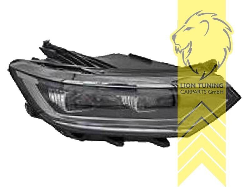 LT Pair LED DRL Lightbar Headlights VW Passat 3G B8 14-19 OE XENON black LHD