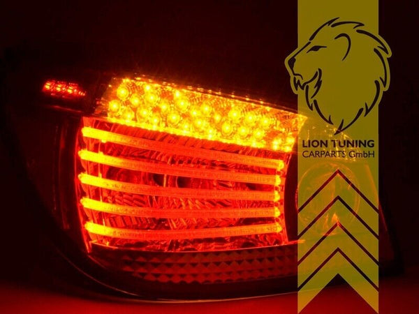 LT LED Lightbar REAR LIGHTS Tail BMW E60 white chrome 03-07 LHD