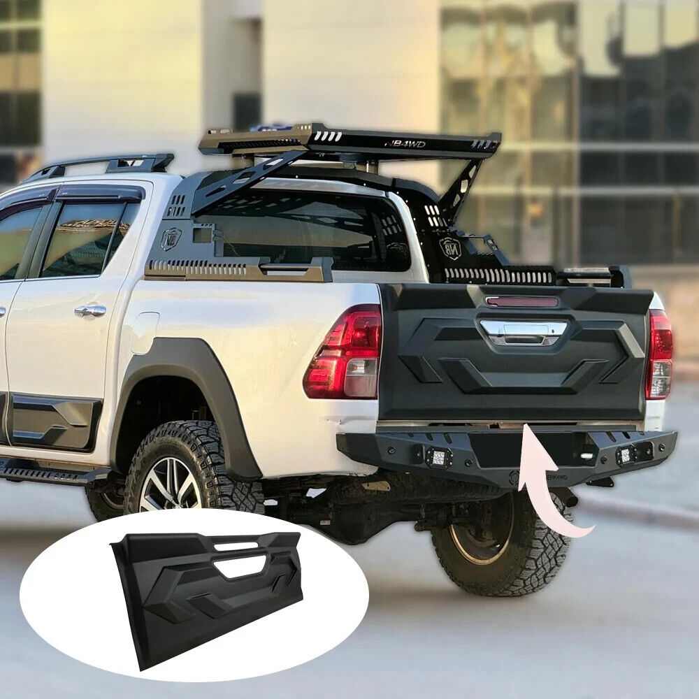 OW Tailgate Boot Hatch Cover TOYOTA Hilux 8 8Th Gen 15-20 Black ABS Armour