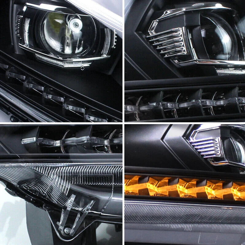 VLAND Honda Accord 2008-2012 SEQUENTIAL Dynamic Animation LED DRL Headlights LHD