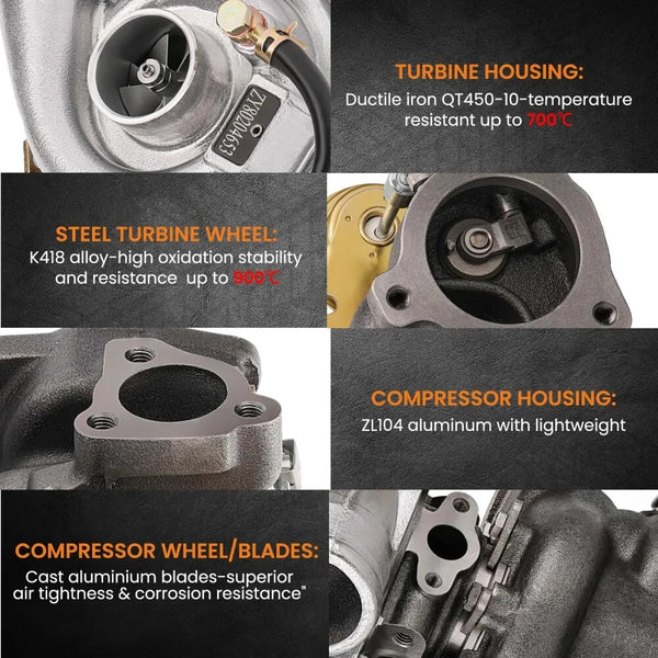 MXPR Upgraded K03s K03 Turbo Charger Audi A4 A6 VW Passat APU ARK BFB ATW AUG