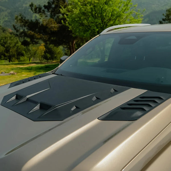 OW Bonnet Scoop Vent Grille VW Amarok 2022+ HD Body Styling Matte Black