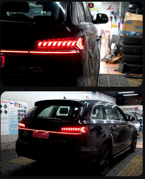 TYPY Pair LED DRL Lightbar REAR LIGHTS Tail Lamps Audi Q7 2006-2015 LHD