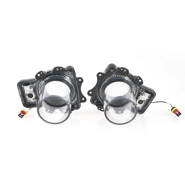 JLC LD902151 Pair 15-23 Dodge Challenger Headlights Demon Style LED Halo