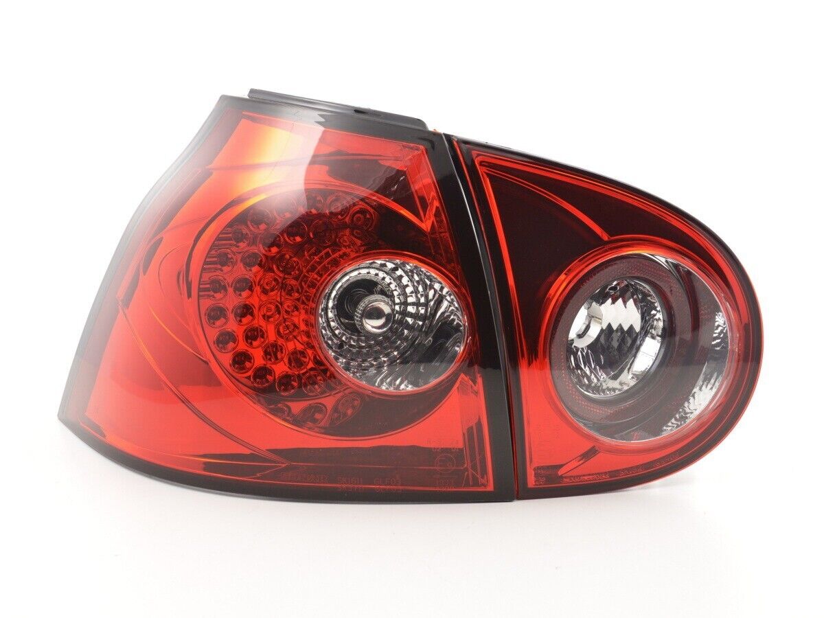 FK Pair Rear Lights VW Golf 5 MK5 1K 03-08 Red 1K LHD inc harness RHD