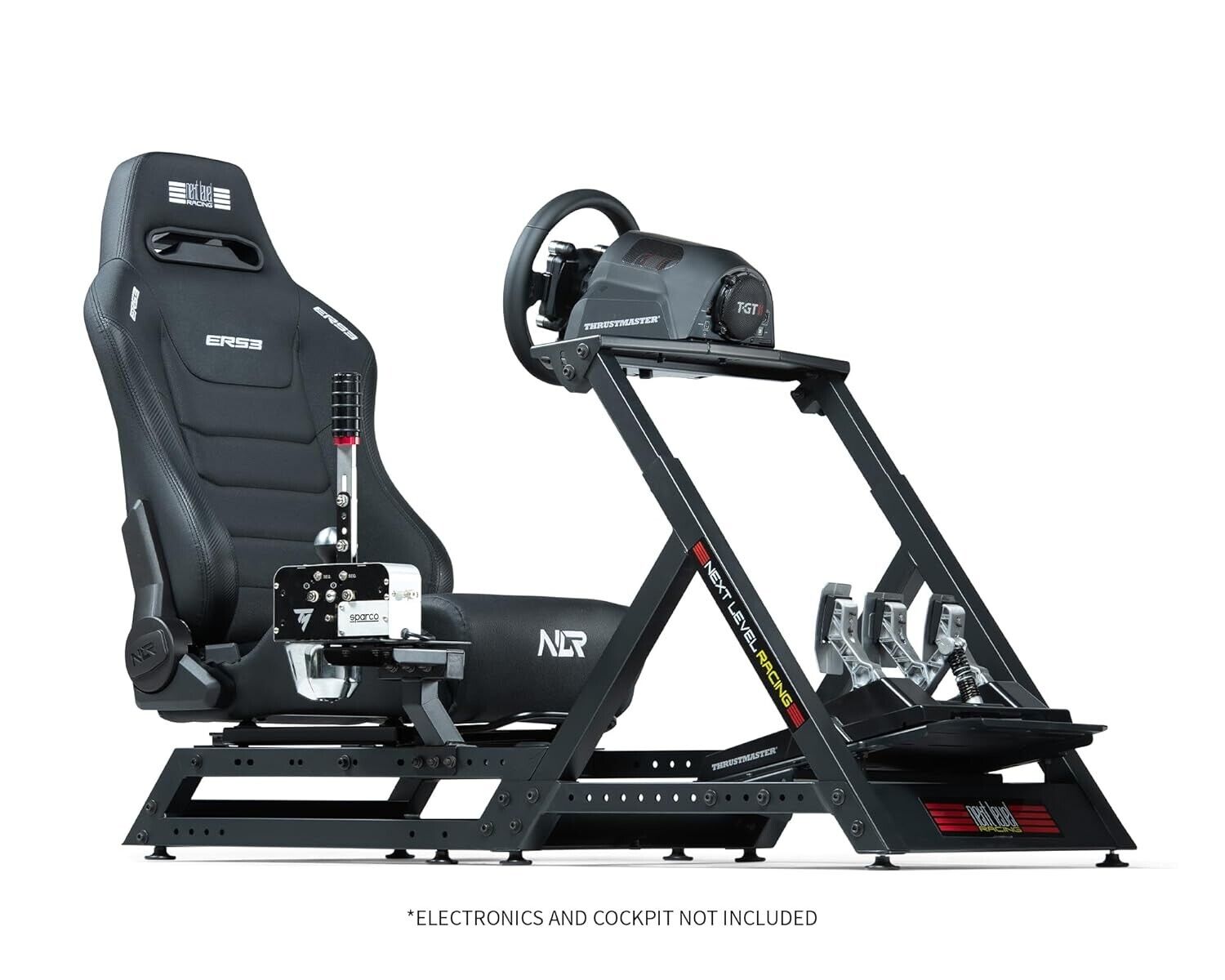 NLR Elite x1 Universal Bucket Sports Seat Black Car Racing Simulator Sim