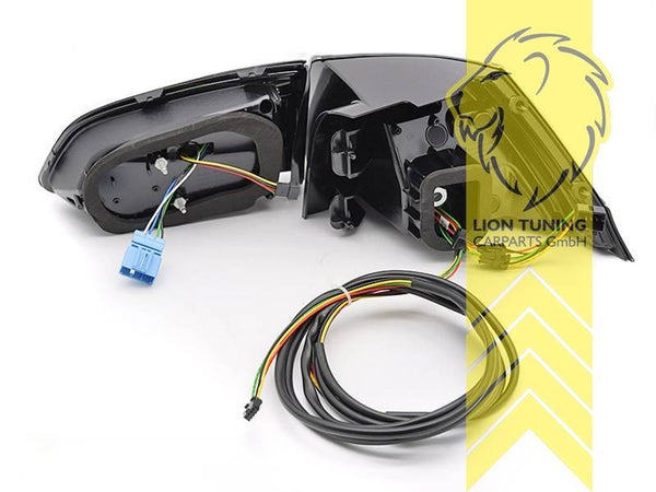 LT Pair LED DRL Lightbar REAR LIGHTS Tail VW Golf 7 Vari Facelift red black LHD