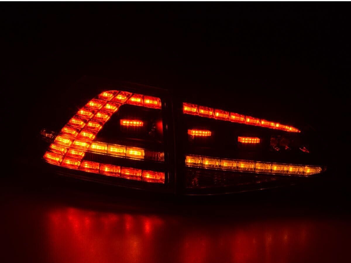 FK Pair VW GOLF 7 MK7 12+ LED DRL Lightbar Dynamic REAR LIGHTS BLACK LHD