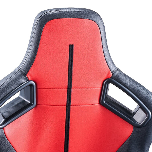 VVR Pair Black & Red Sports Car Van Camper Universal Bucket Seats inc slides